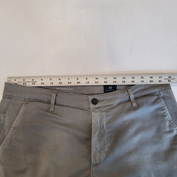 AG Adriano Goldschmied The Griffin Relaxed Tailored 10" inseam Chino Short Sz 36 - Picture 9 of 12